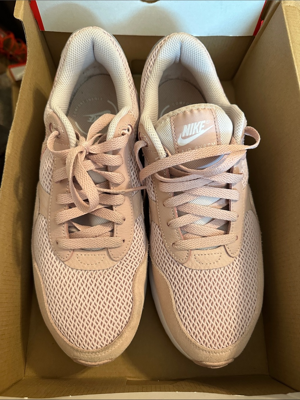 Nike Women's Light Pink Mesh Running Sneakers
